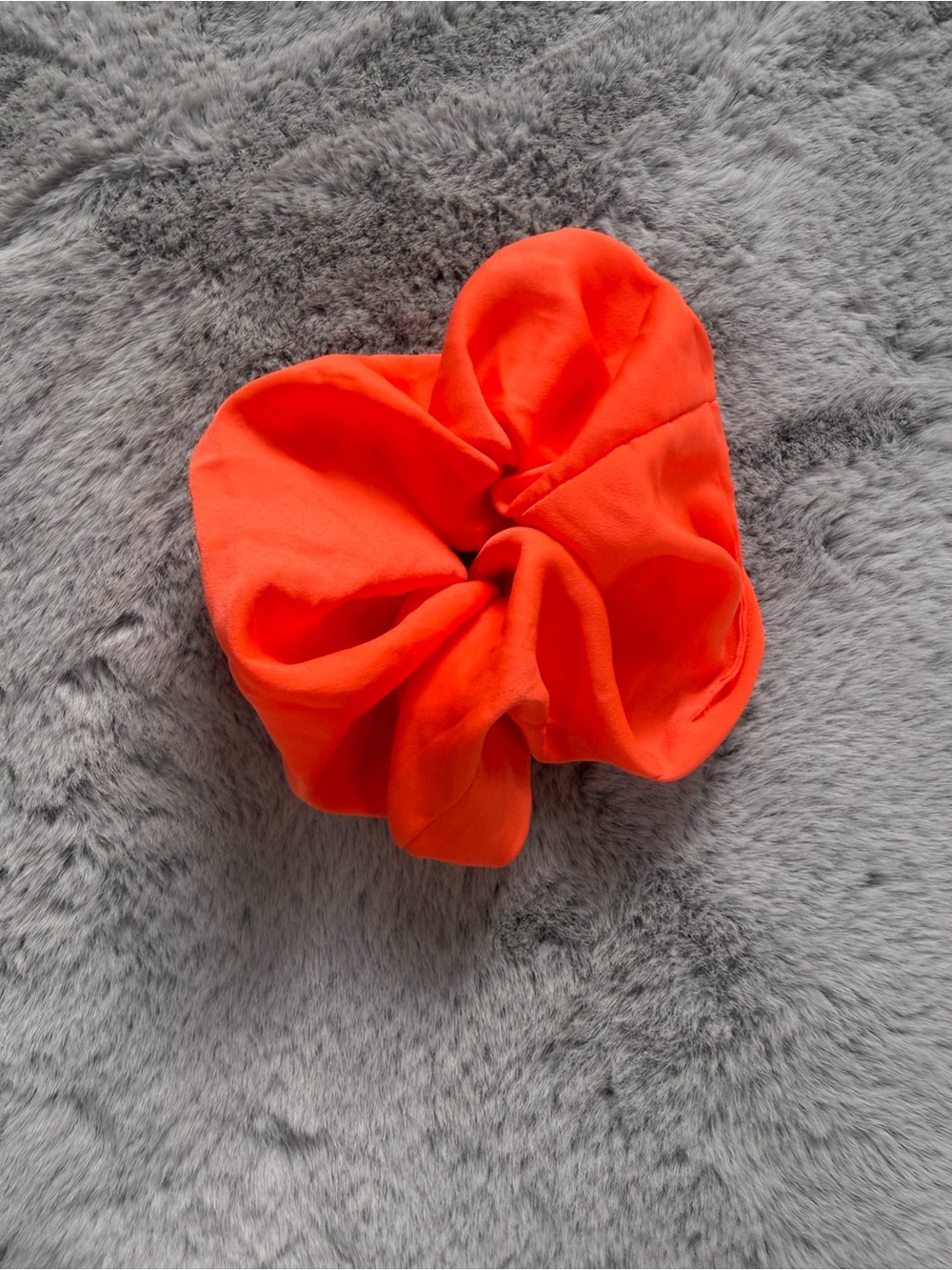 All Saints oversized orange scrunchie